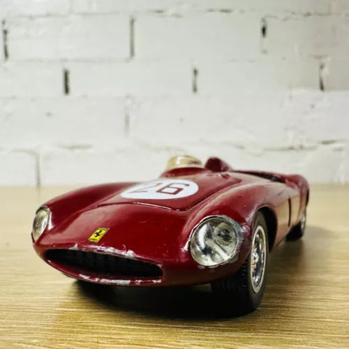 1:36 red Ferrari 1955 750 Monza diecast toy car, front three-quarter view