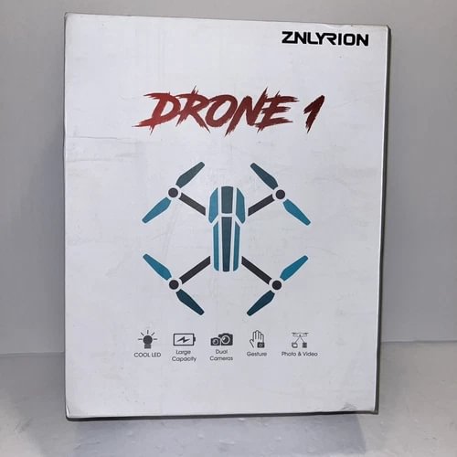 Znlyrion Drone 1 drone retail box with front branding and drone icons