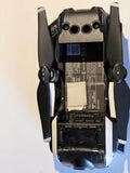 Arctic white drone with extended propeller arms, rear ports and camera housing