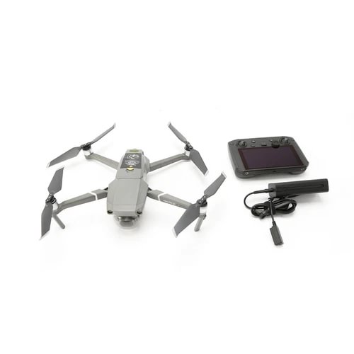 Foldable quadcopter drone with smart controller and handheld remote