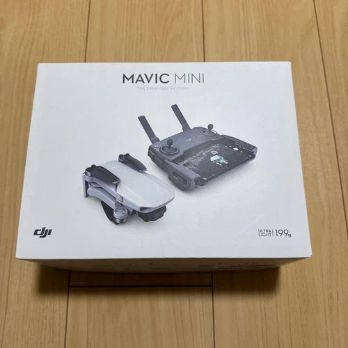 DJI Mavic Mini Fly More Combo box with drone and accessories