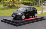 1/20 scale black diecast MG3 car model on black display base