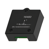 Black inertial measurement unit module with 16460 marking and mounting holes