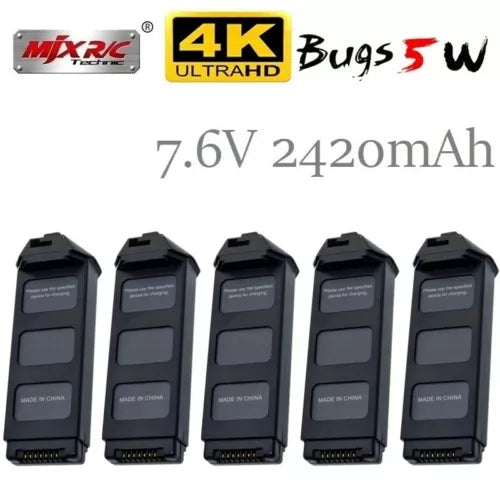 MJX Bugs B5W 7.6V 2420mAh Li-po Battery For 4K Version Upgraded 5W Bugs Drone Drone