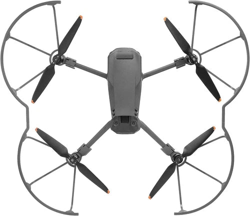 Drone propeller guard with four propellers