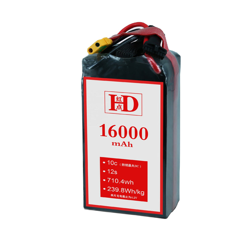Lithium-ion 44.4V 16000mAh 275wh/kg 16Ah12S solid state battery Lithium Ion manufacturer solid-state lithium-ion pack drone UAV Fixed-wind Vtol multirotor Drone