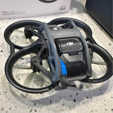 DJI FPV controller 2 with blue accents and built-in touchscreen