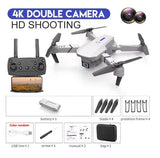 4K Camera Quadcopter Height Hold RC Foldable Dron Toys Gift E88 Pro WIFI FPV Dro Drone