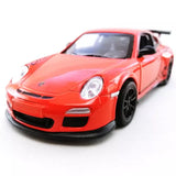 Kinsmart 1:36 die-cast sports car model, red Porsche 911 GT3 RS style