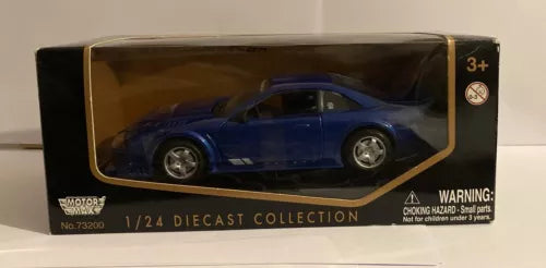1:24 blue Saleen SR diecast model car in display box