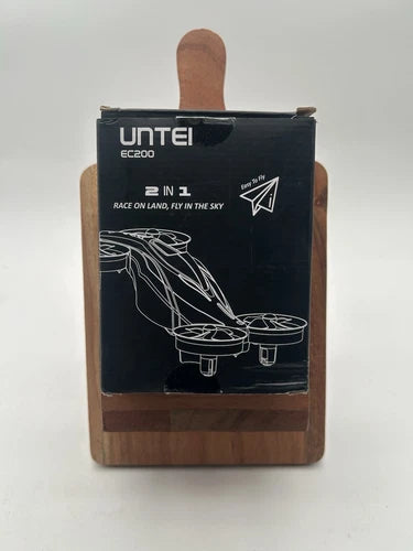 UNTEI 2 in 1 mini drone box, black with drone line illustrations