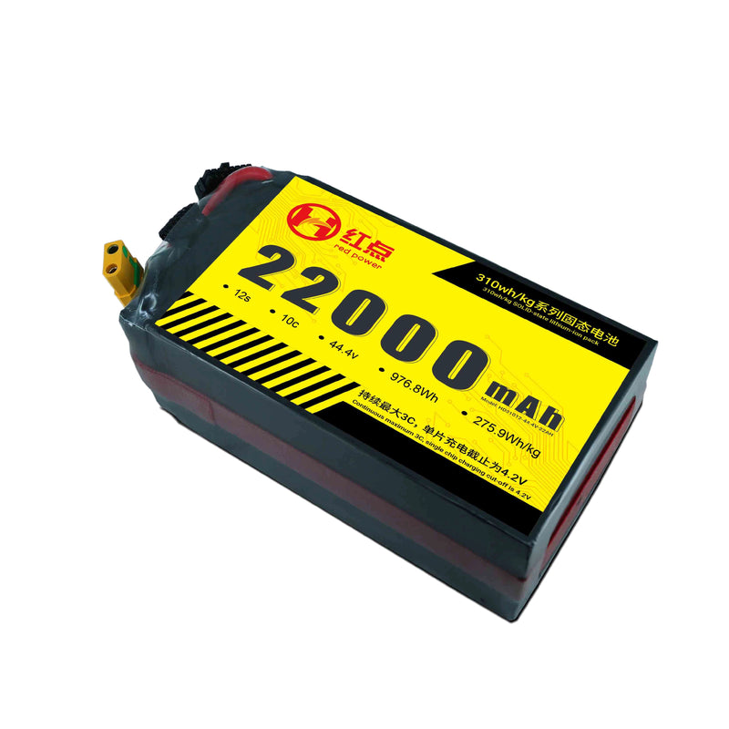 44.4V 22000mAh 310wh/kg 22Ah12S Solid State Lithium Ion Battery Pack for HD UAV POWER Drone for Fixed-Wind VTOL Multirotor lithiumion batteries Drone