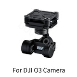FPV drone gimbal mount support with black camera housing, for DJI O3