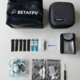 BetaFPV FPV drone accessory kit with black storage pouch and small parts