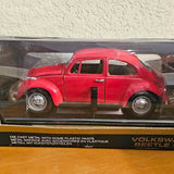 1:18 Scale Diecast Road Tough 1967 Volkswagen Beetle Red Road Tough - New in BoxGrand Prairie TX