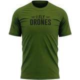 I Fly Drones T Shirt For Men Drone Birthday Him Quadcopter Cool Gifts Flying Drone