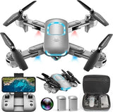 Drone with Camera - Foldable Drone for Begniners with 1080P FPV Camera, Upgra... Drone