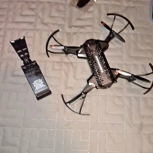 Kalama WA drone with four propellers, black body and camera module