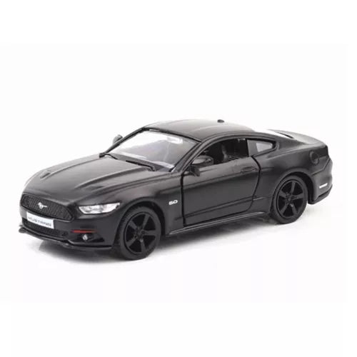 1/36 scale black diecast Ford Mustang model car, metal toy vehicle with wheels