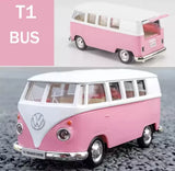 1:36 Retro Bus T1 Transport Kombi Cars Diecast Metal Vehicle Model Toy