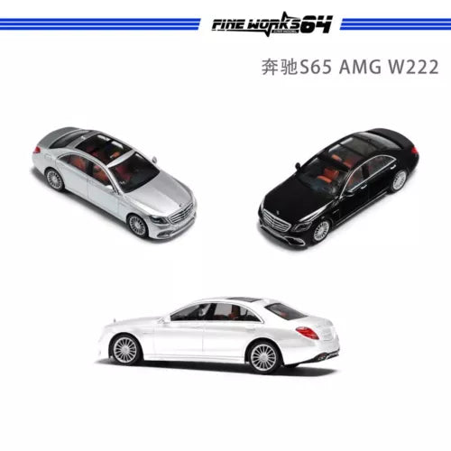 Diecast toy car model of a luxury sedan, shown in three angles