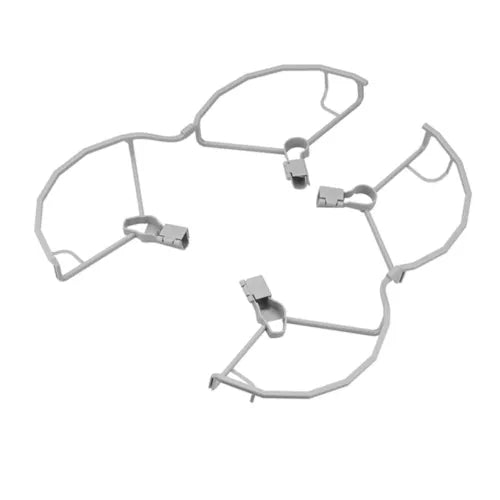 Gray propeller guard set with quick-release clips for DJI Mini 3 drone