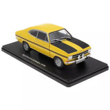 MAG 1:24 Scale Diecast Car - 1970 Opel Kadett B Rallye in Yellow - Blister Pack Parts