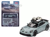 PORSCHE 911 DAKAR SHADE GREEN W/ROOFRACK 1/64 DIECAST MODEL BY MINI GT MGT00780 Toy