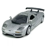 1:36 McLaren F1 1994 Model Car Diecast Toy Cars Toys for Boys Kids Gifts Silver Toy