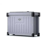 DJI heavy-duty drone sprayer transport case, gray with black corners and latches