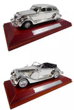 Set of 2 cars 1:43 CHRYSLER Airflow + LAGONDA LG6 Atlas Silver diecast SC5 Parts