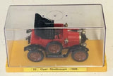 Ziss Euro Modell Opel Stadtcoupe 1908 Diecast Red With Case Made In Germany Parts