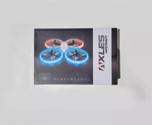 Mini drone box with LED ring lights and 360 flip display