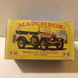 Matchbox Daimler 1911 1:49 Scale Diecast Models of Yesteryear Lesney Y-13 Parts