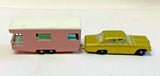 Matchbox Series Lesney #36 Opel Diplomat & #23 Trailer Caravan Vtg Diecast Car Parts