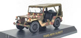Camo military jeep truck diecast model with open doors, Ford M151 A2 Mutt