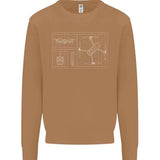 Drone Blueprint Mens Sweatshirt Jumper Drone