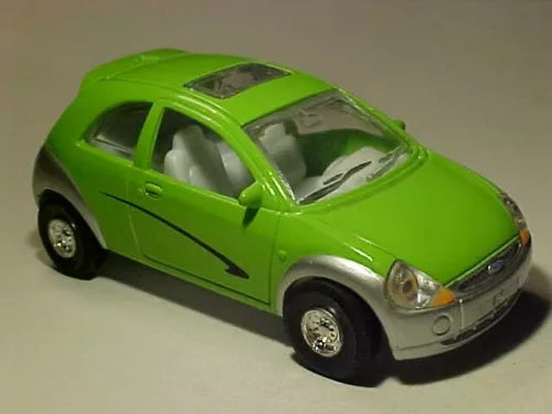 Mint green 1998 Ford KA 1/36 diecast toy car, loose