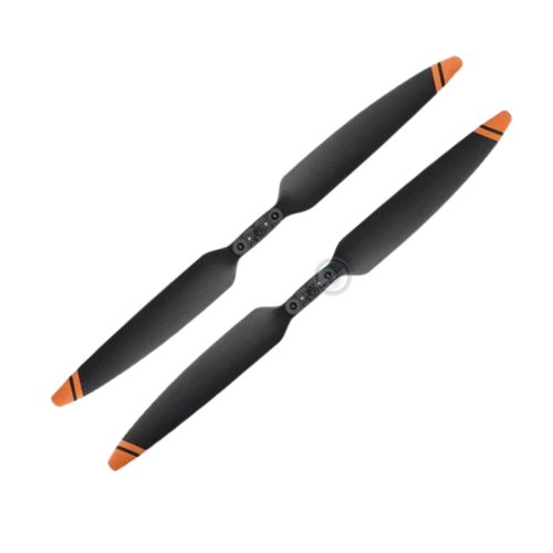 DJI Matrice 350 propeller pair, black blades with orange tips