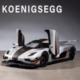 1:24 Koenigsegg ONE 1 2024 Diecast Car Model With Sound & Light Kids Toy Gift Parts