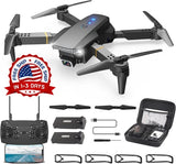 Drone con control remoto plegable FPV HD 1080P, 2 bater¡¯as y estuche color negro Drone