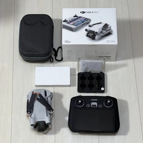 DJI Mini 3 Pro drone fly more combo with controller, carrying case, spare parts