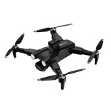F167 quadcopter drone with dual-camera gimbal and four propellers, black