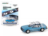 1981 Ford Mustang Ghia Coupe - Blue Diecast 1:64 Scale Model - Greenlight 30510 Toy