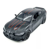1:36 BMW M4 CSL Model Car Diecast Toy Cars Toy for Boys Kids Gifts Matte Black Toy