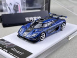TPC 1:64 Blue Carbon One 1 Super Racing Sport Model Diecast Metal Car Parts