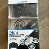 Mini stunt aircraft toy drone in retail box