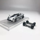 CM Model 1/64 Scale Pagani Imola Silver Diecast Car Model Toy Collection Parts