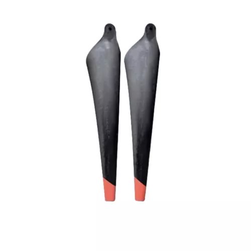 Drone propeller blades set, gray blades with orange tips