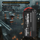 Racepow 6S/12S Semi Solid State Battery 22.2V 18000 23000 28000 29000 30000 34000mAh FPV Drone Battery for UAV Drone/Vtol Drone Drone